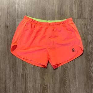Reebok Speedwick Running Shorts Neon Orange Size Medium